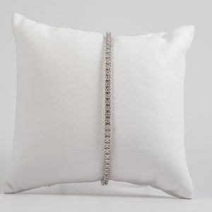 Bracciale tennis oro bianco 18k con diamanti 1,30ct