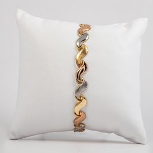 Bracciale tre ori 18k