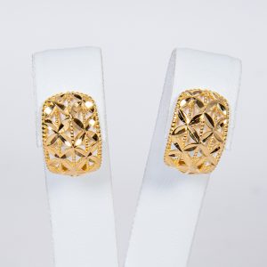 Orecchini traforati oro giallo 18k