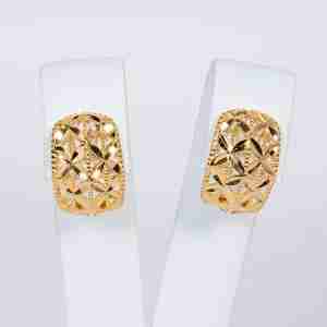 Orecchini traforati oro giallo 18k
