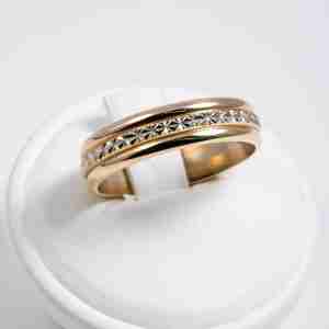 Anello tre ori 18k