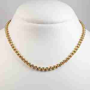 Collana girocollo oro giallo 18k con diamanti 4,00ct