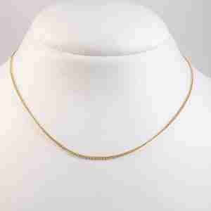 Collana sottile oro giallo 18k
