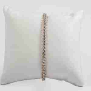 Tennis oro bianco 18k con pietre bianche