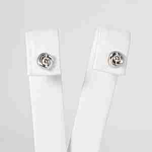 Orecchini oro bianco 18k con diamanti 0,12ct tot.