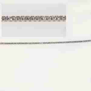 Bracciale tennis oro bianco 18k con brillanti ct.1,60